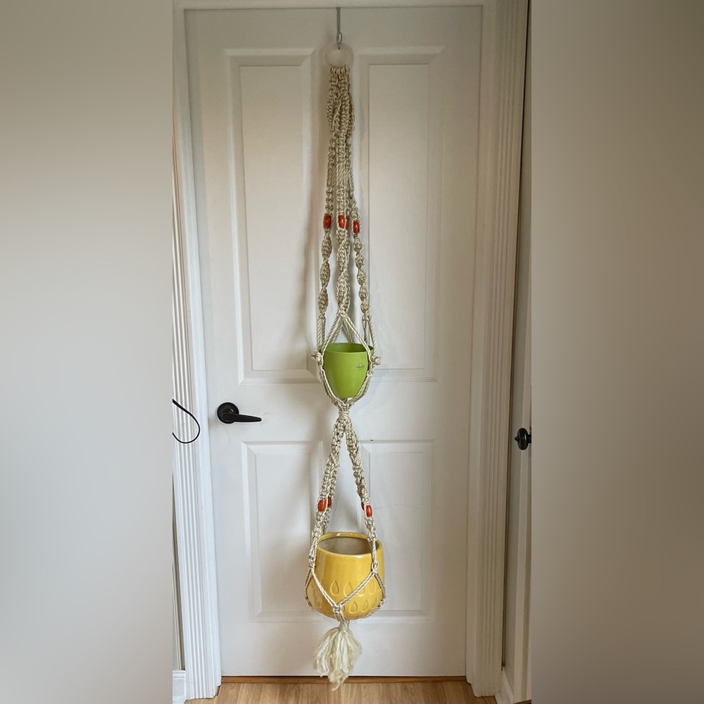 Macramé Double Hanging Plant Holder